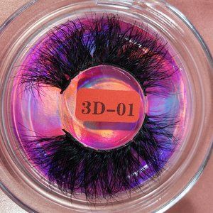 100% Mink Strip Lashes 25mm Full Dramatic Wispy